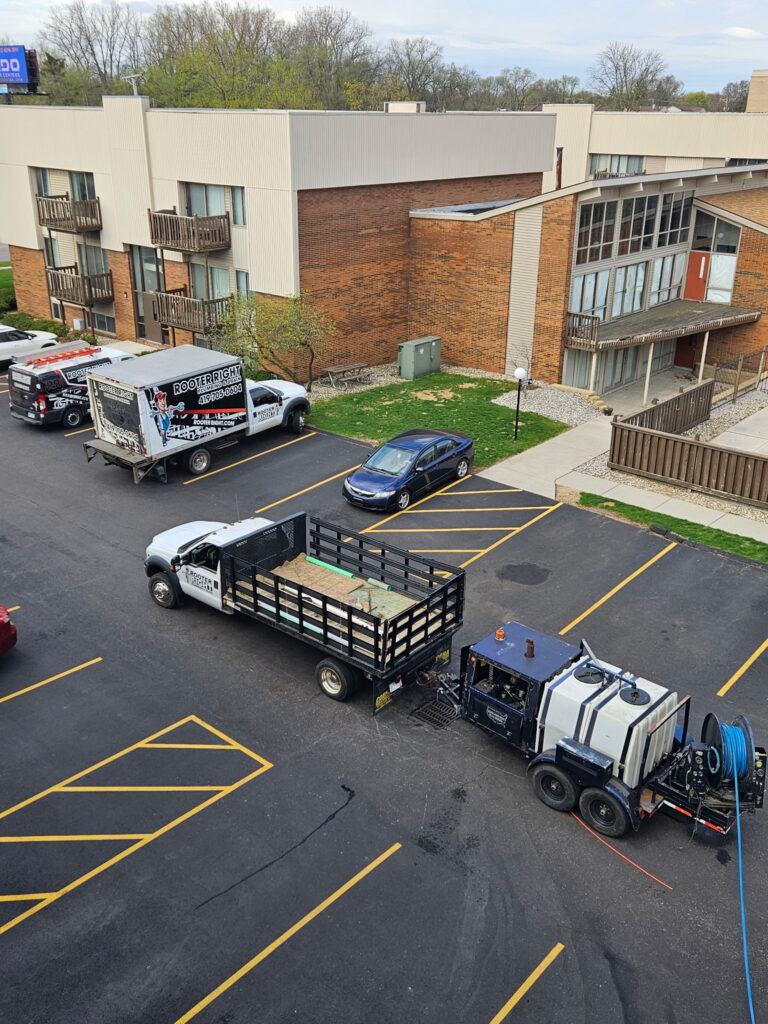 Hydro jetting drain clearing in Maumee, OH